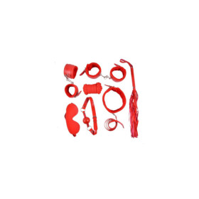 Ensemble Bondage rouge - 10 pièces 